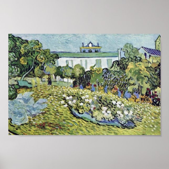 Affiche Le Jardin Daubigny Par Vincent Van Gogh (Devant)