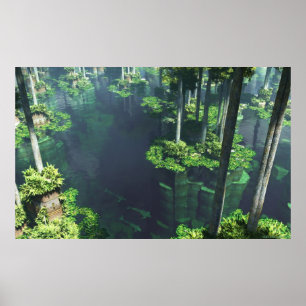 Affiche Le jardin de flottement