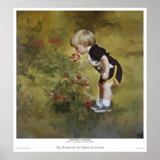 Affiche Le jardin de grand-mère