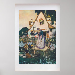 Affiche Le Jardin de la femme savante en magie par Edmund