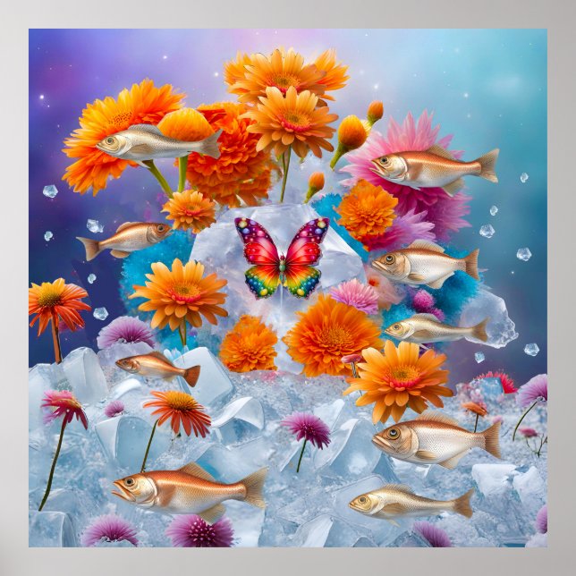 Affiche Le jardin de la nature (Devant)
