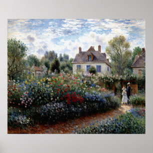 Affiche Le jardin de l'artiste à Argenteuil