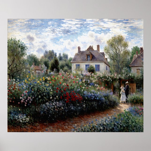 Affiche Le jardin de l'artiste à Argenteuil (Devant)
