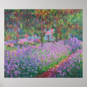 Affiche Le jardin de l'artiste à Giverny de Claude Monet