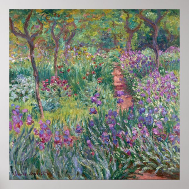 Affiche Le Jardin de l'artiste à Giverny, Monet (Devant)