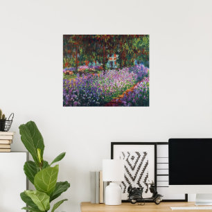 Affiche Le jardin de l'artiste à Giverny par Claude Monet