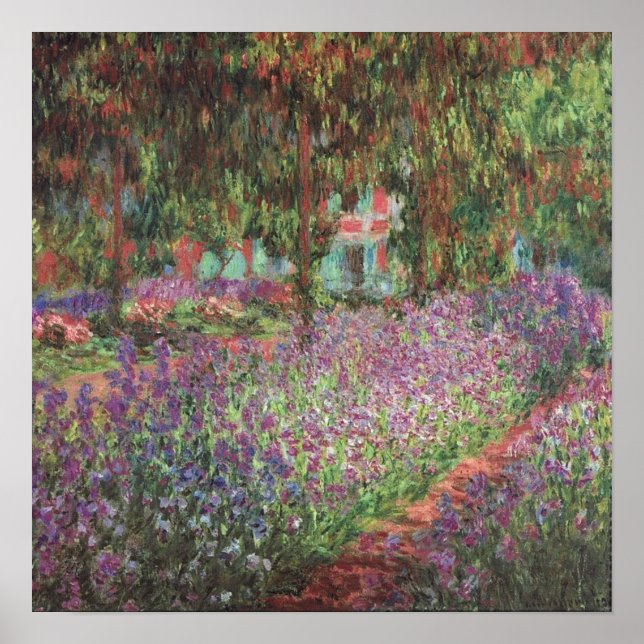 Affiche Le jardin de l'artiste à Giverny par Claude Monet (Devant)
