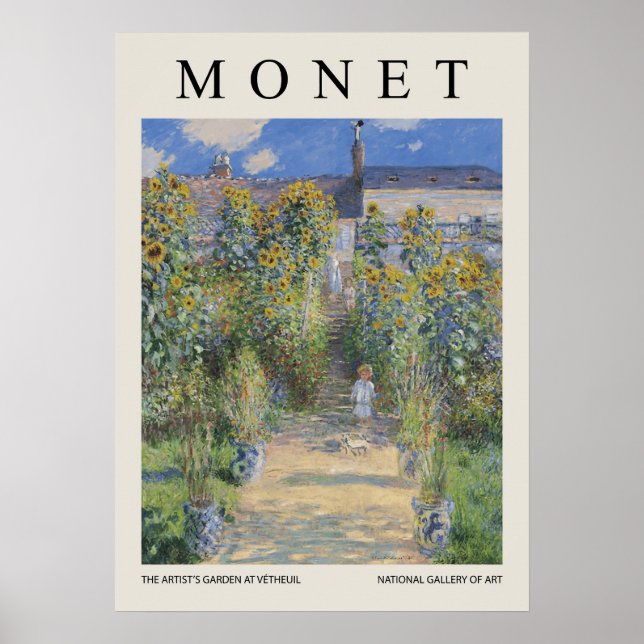 Affiche Le jardin de l'artiste à Vetheuil (Devant)
