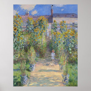 Affiche Le jardin de l'artiste à Vétheuil, Monet