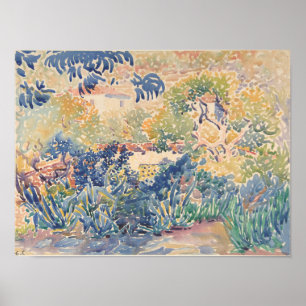 Affiche Le jardin de l'artiste au Saint-Clair 1904-5