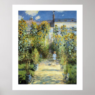Affiche Le jardin de l'artiste chez Vetheuil