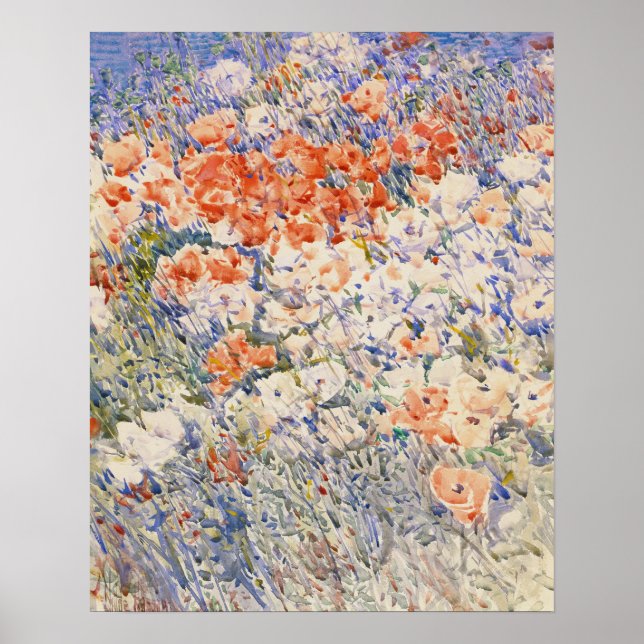 Affiche Le jardin de l'île par Childe Hassam, (Devant)