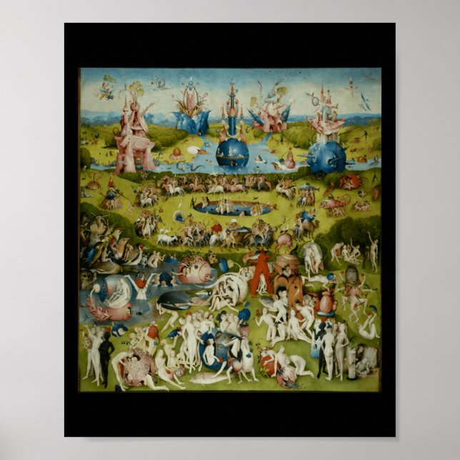 Affiche Le Jardin Des Délices Terrestres De Jérôme Bosch (Devant)