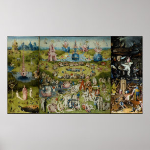 Affiche Le Jardin des délices terrestres Hieronymus Bosch