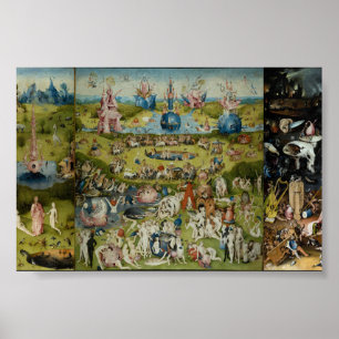 Affiche Le Jardin des délices terrestres Hieronymus Bosch