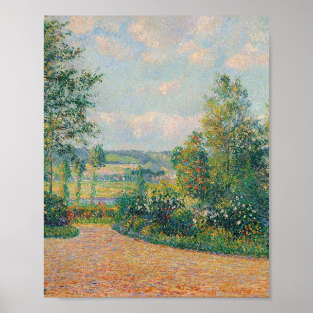 Affiche Le jardin d'Octave Mirbeau (par Camille Pissarro) (Devant)