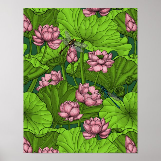 Affiche Le jardin du Lotus (Devant)