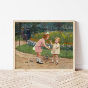 Affiche Le jardin du Luxembourg   Victor Gabriel Gilbert