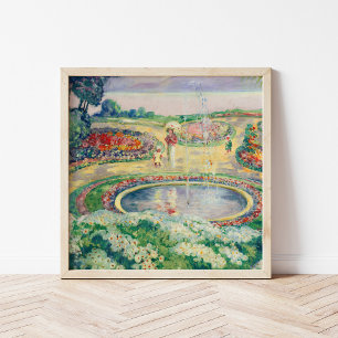 Affiche Le Jardin Fleuri   Henri Lebasque