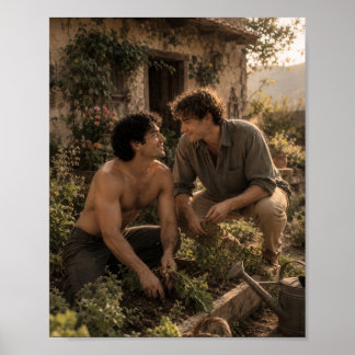 Affiche Le jardin que nous entretenons | Projet d'art gay