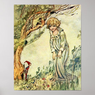 Affiche « Le jardin secret » Art féerique par Charles Robi
