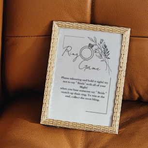 Affiche Le jeu de bague fleur sauvage ne dit pas la mariée