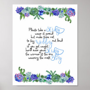 Affiche Le jeu de collier Fête des mariées succulente