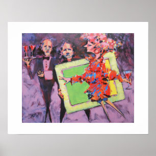 Affiche Le jeu de galerie Peinture / Artiste Larry Lerew