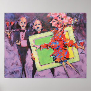 Affiche Le jeu de galerie Peinture / Artiste Larry Lerew