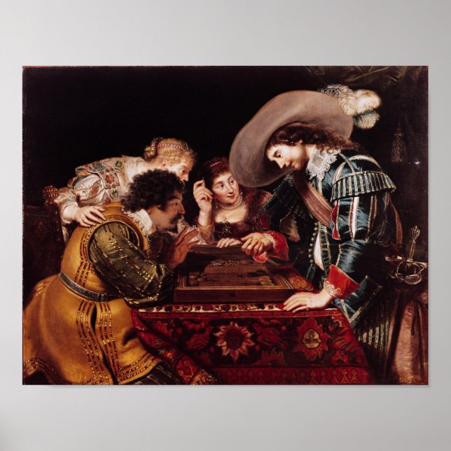 Affiche Le jeu du jacquet (Devant)