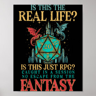 Affiche Le jeu est-ce la vraie vie ou un fantasme Drôle de
