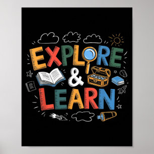 Affiche Le jeu est l'apprentissage Explorer et Apprendre P
