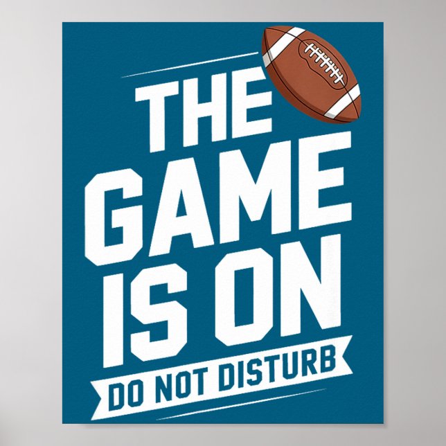 Affiche Le jeu ne dérange pas le football (Devant)