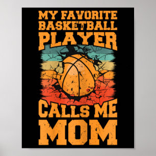 Affiche Le Joueur Bysketbyll Favori M'Appelle Maman Bysket