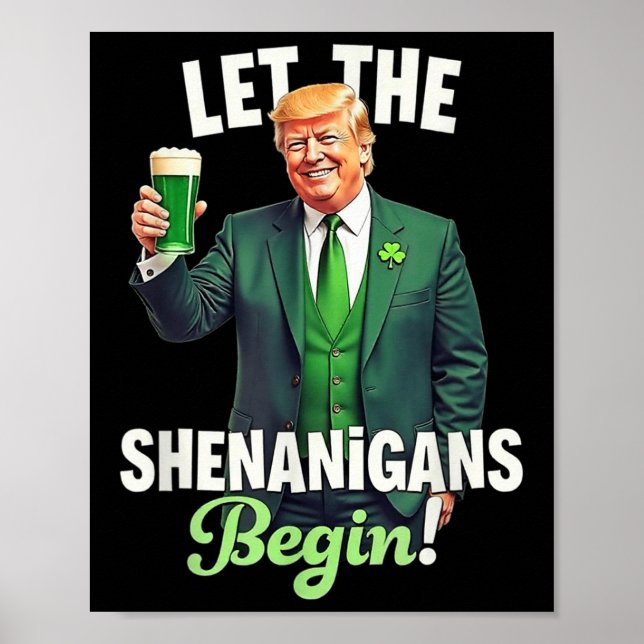 Affiche Le Jour de la Saint Patrick laisse les Shenanigans (Devant)