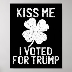Affiche Le Jour de la Saint Patrick Républicain S'Embrasse