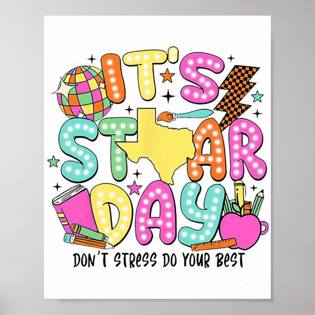 Affiche Le Jour De L'Essai Yall Ne Stress Pas Juste Faire  (Devant)