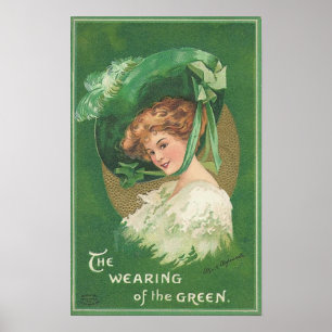 Affiche Le jour de St Patrick le port du vert