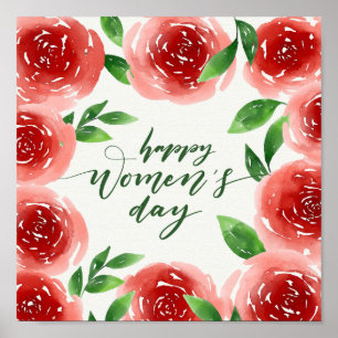 Affiche Le jour des femmes heureuses