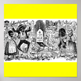 Affiche Le Jour des Morts, Mexique. Vers le début des anné