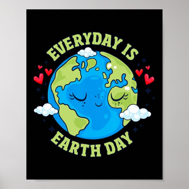 Affiche Le Jour des terres Célèbre Chaque Jour L'Environne (Devant)