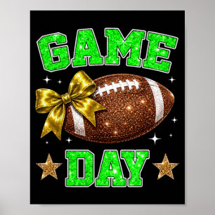 Affiche Le jour du match de football, portez des vêtements
