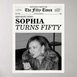 Affiche Le journal Fifty Times 50e anniversaire