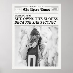 Affiche Le Journal The Apres Times Elle Possède Les Pentes