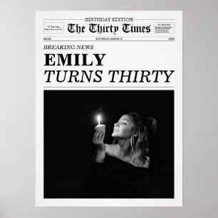 Affiche Le journal Thirty Times 30e anniversaire