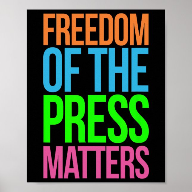 Affiche Le journalisme pose problème et non l'ennemi contr (Devant)