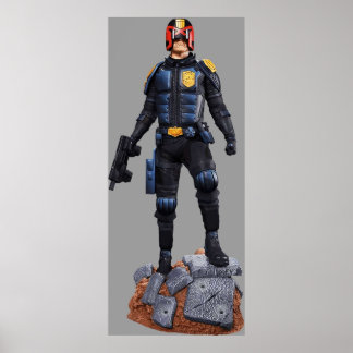 Affiche le juge dredd comic charcter hero