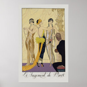 Affiche Le jugement de Paris, 1920-30 (copie de pochoir)