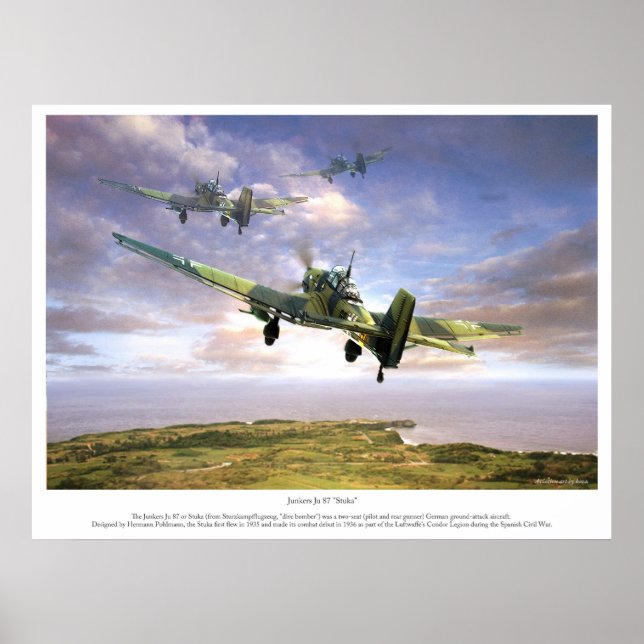 Affiche Le Junkers Ju 87 " Stuka " (Devant)