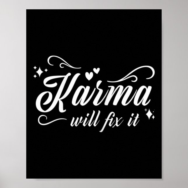 Affiche Le karma des femmes le réparera - Motivation spiri (Devant)